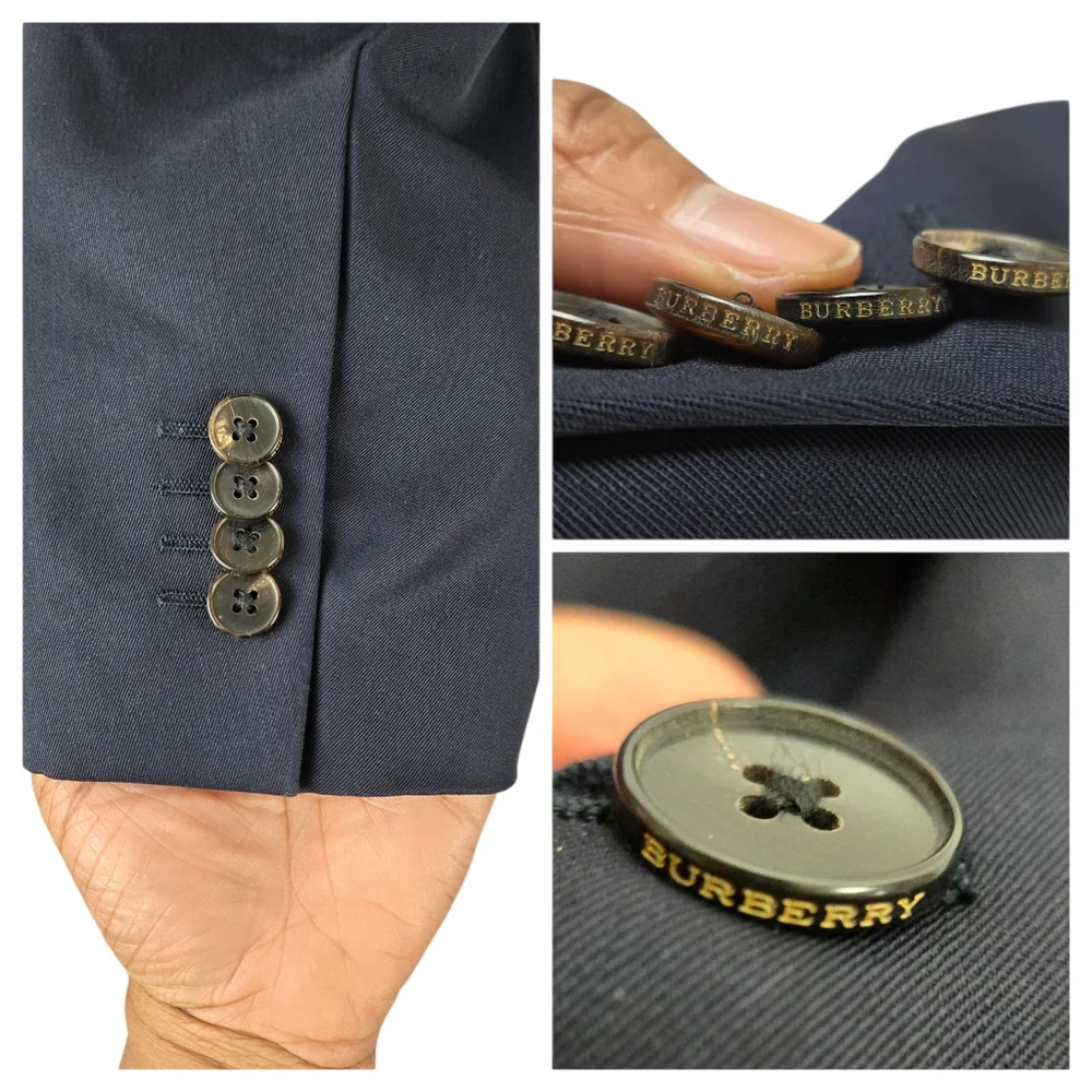 Burberry London Classic Blue Men's Wool Blazer